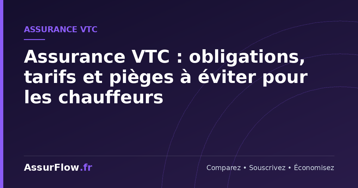 Assurance VTC : obligations, tarifs et pièges à éviter pour les chauffeurs