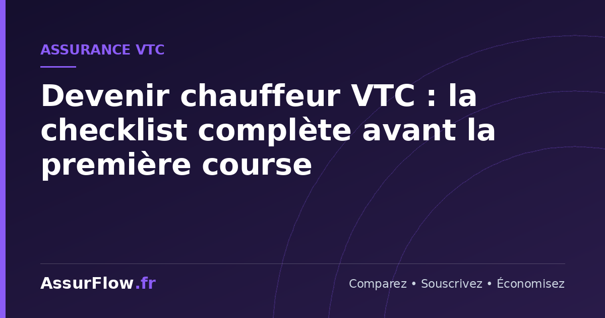 Devenir chauffeur VTC : la checklist complète avant la première course