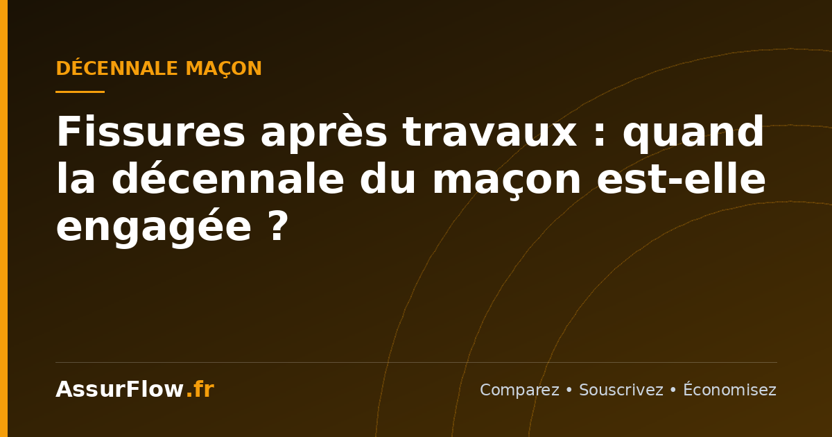 Fissures après travaux : quand la décennale du maçon est-elle engagée ?