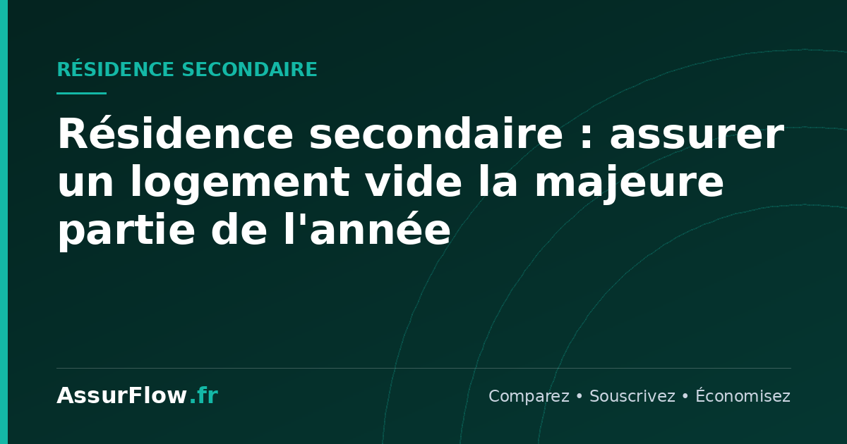 Résidence secondaire : assurer un logement vide la majeure partie de l'année