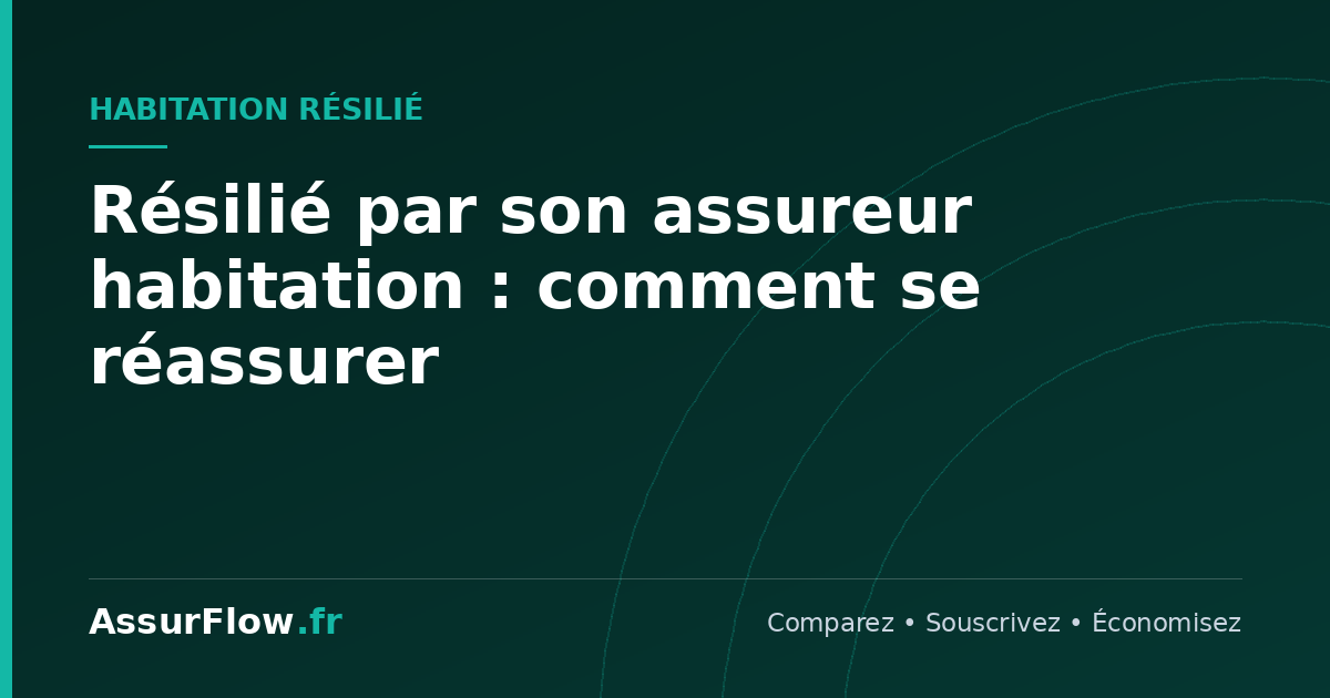 Résilié par son assureur habitation : comment se réassurer