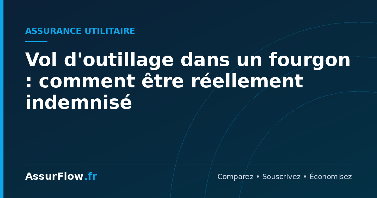 Vol d'outillage dans un fourgon : comment être réellement indemnisé