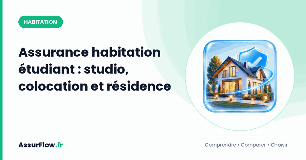 Assurance habitation étudiant : studio, colocation et résidence
